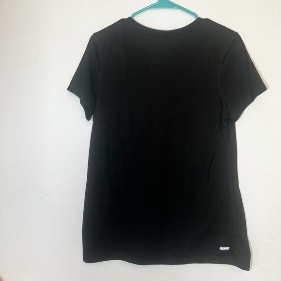 Black “No Days Off” Graphic Short Sleeve Workout T-Shirt Size Large - Picture 4 of 6